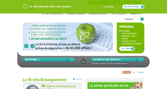 Desktop Screenshot of csc-enseignement.csc-en-ligne.be