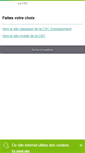 Mobile Screenshot of csc-enseignement.csc-en-ligne.be