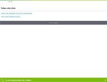 Tablet Screenshot of csc-enseignement.csc-en-ligne.be